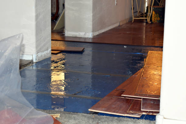 Professional Water Damage Restoration technician working in Smithers, WV